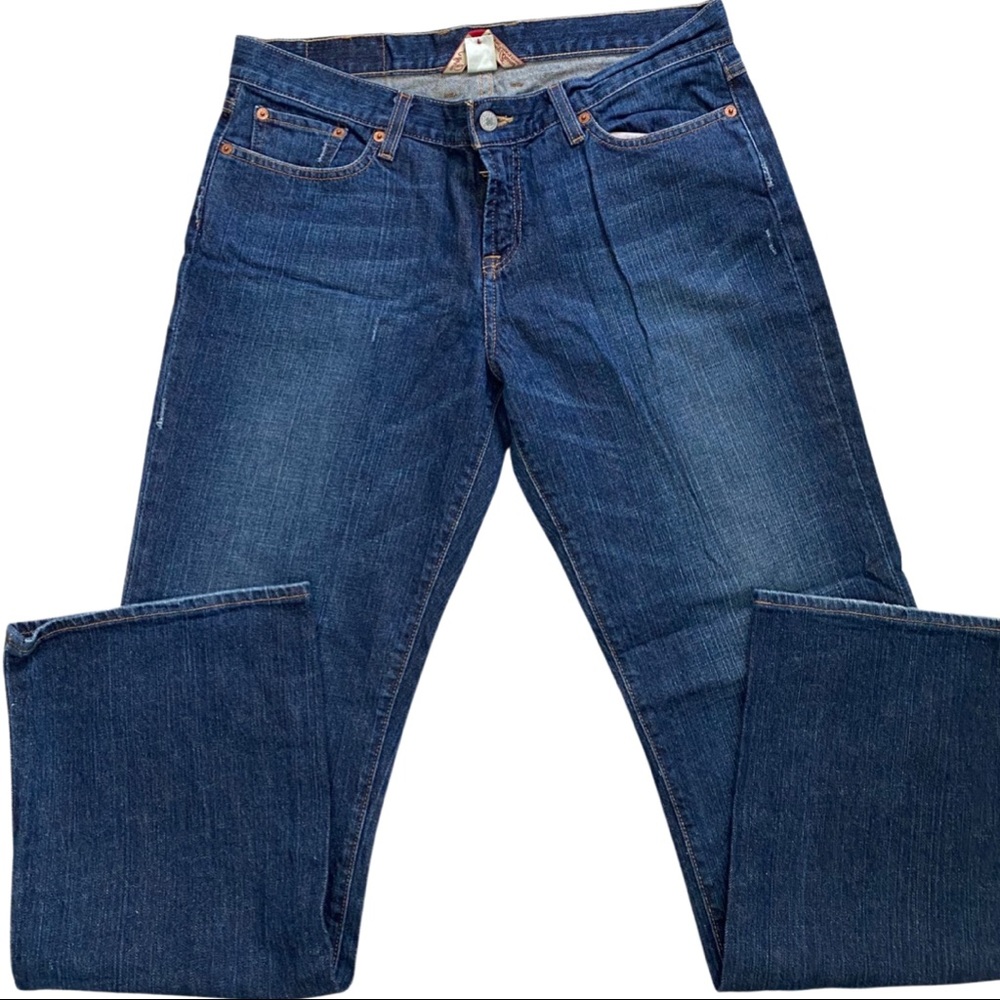 Womens Lucky Brand Midrise Flare Dark Wash Jeans Size 14/32